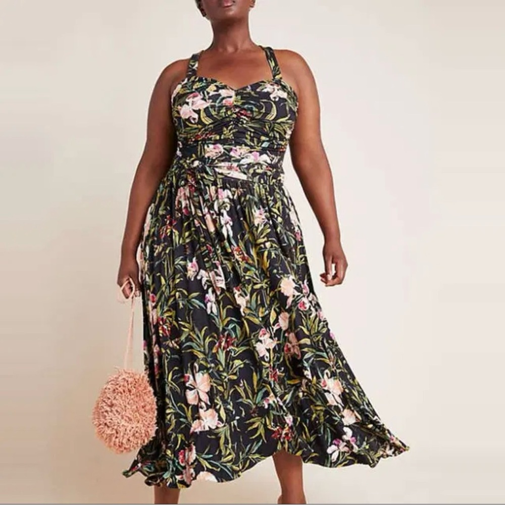 Maeve Gabriella Floral Maxi Dress Sz. 1X